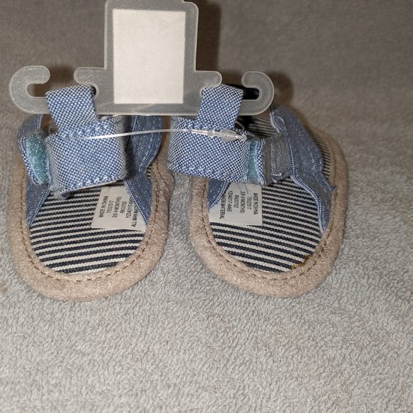 New Baby Denim Thong Flip Flops Sandals Size 3 - Picture 9 of 11